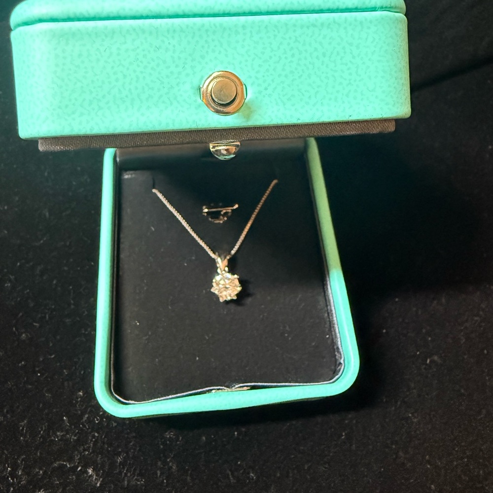 1.0 Carat Moissanite Pendant Necklace In Fancy Setting In 925 Sterling Silver